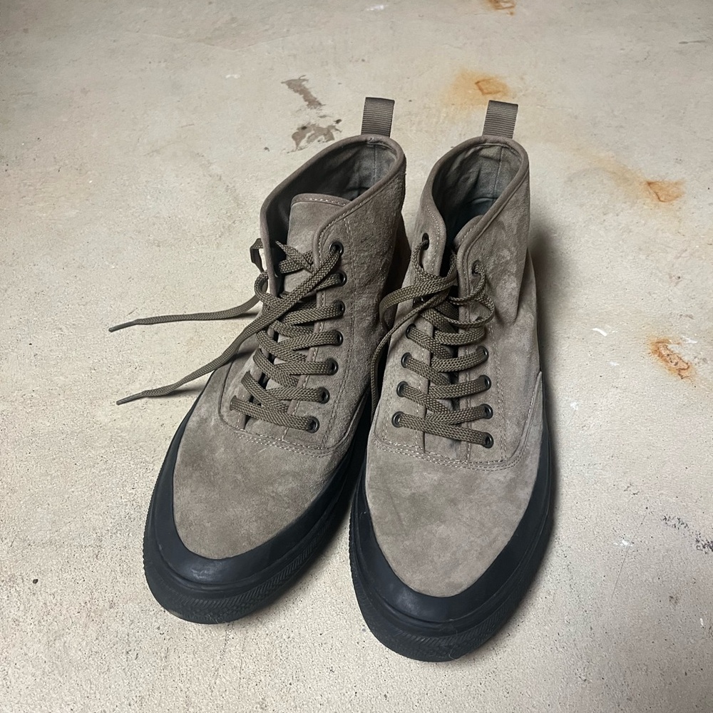 SeaVees Tan and Black Sneakers with Suede Upper